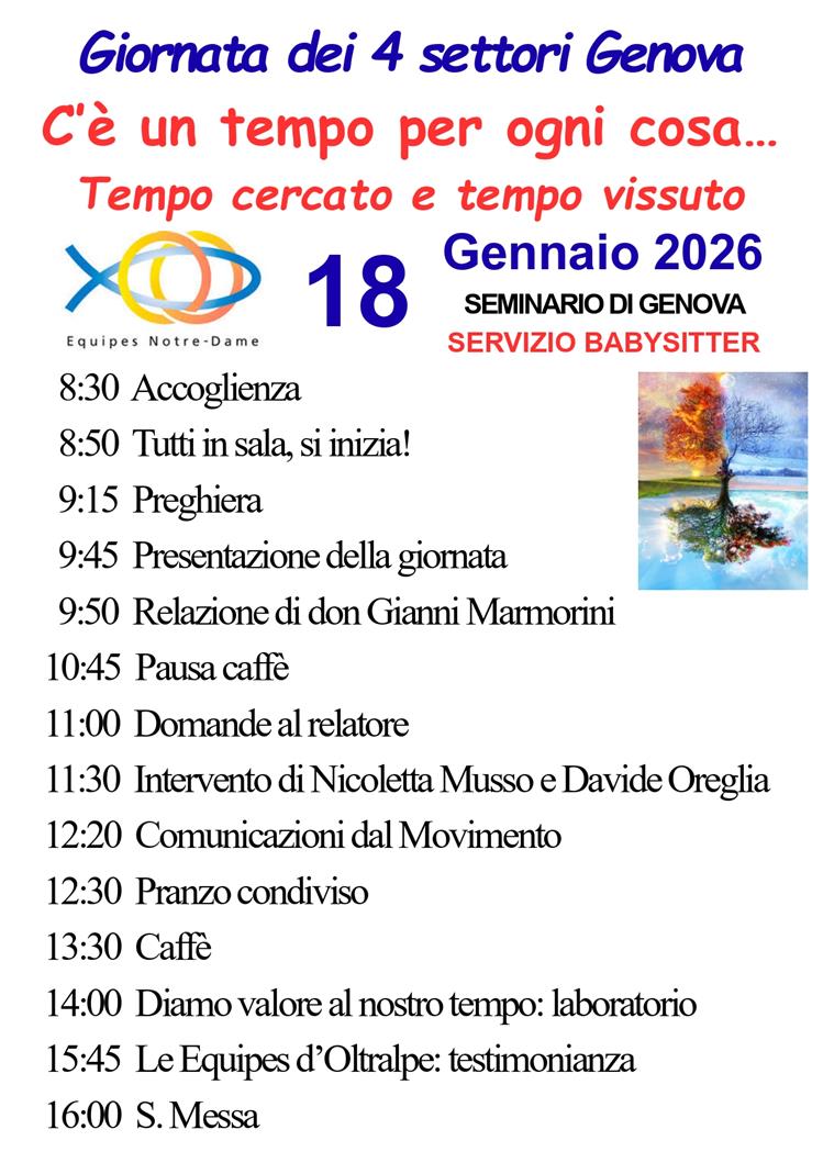 INTERSETTORE GENOVA - Giornata dei 4 settori 2026