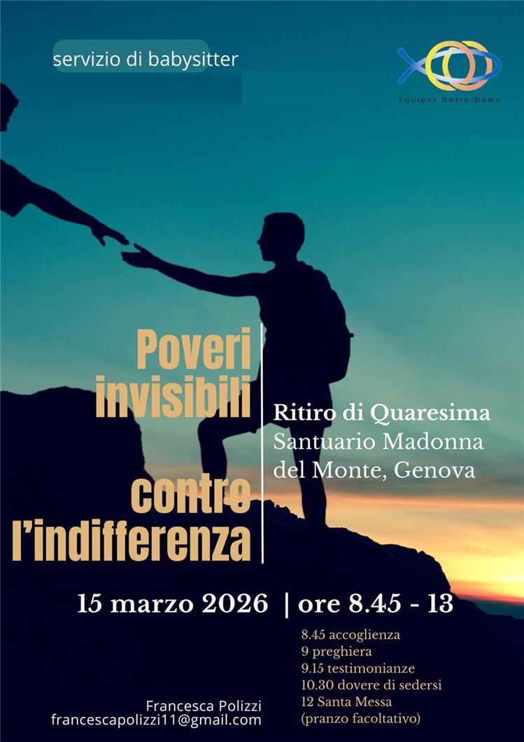 INTERSETTORE GENOVA - Ritiro di Quaresima 2026