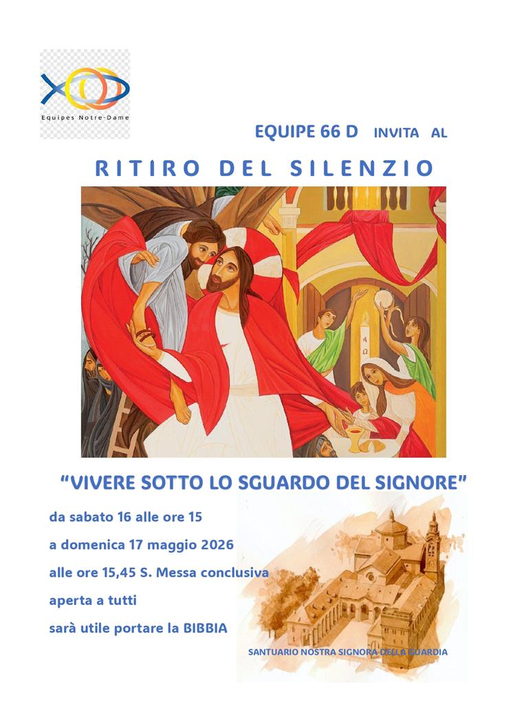 INTERSETTORE GENOVA - Ritiro del silenzio 2026